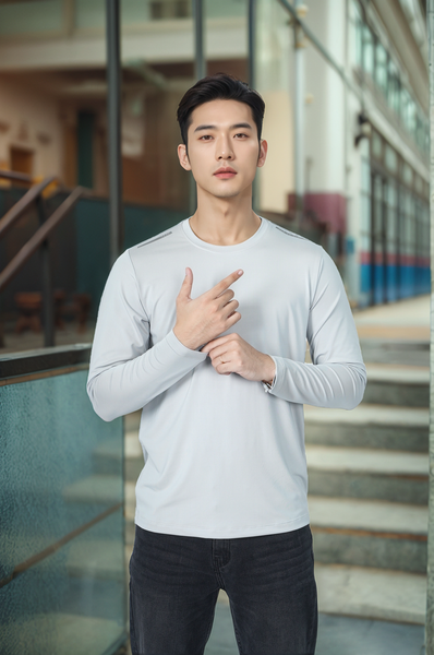 Áo thun nam giữ nhiệt in cầu vai Tezo - 25ATOT023