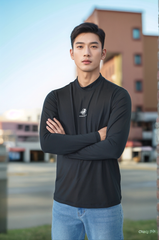 Áo thun nam giữ nhiệt cổ 3 phân Tezo - 25AT3T022