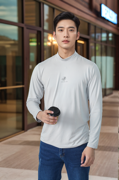 Áo thun nam giữ nhiệt cổ 3 phân Tezo - 25ATOT022