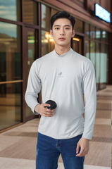 Áo thun nam giữ nhiệt cổ 3 phân Tezo - 25AT3T022