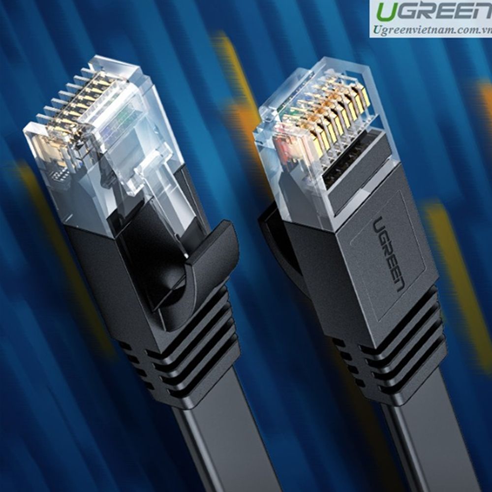 Cáp dữ liệu dạng dẹt nối mạng CAT6 truyền dữ liệu giữa các máy tính dài 0,5M Ugreen ( 50172)