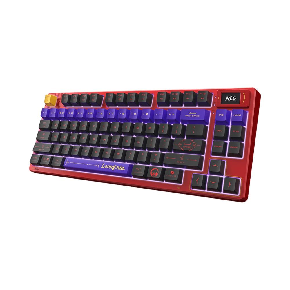 Bàn phím cơ không dây MSI FORGE TKL WIRELESS MLG EDITION RED US Gaming