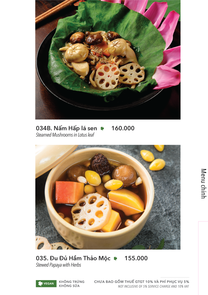  MENU TRƯA + TỐI 