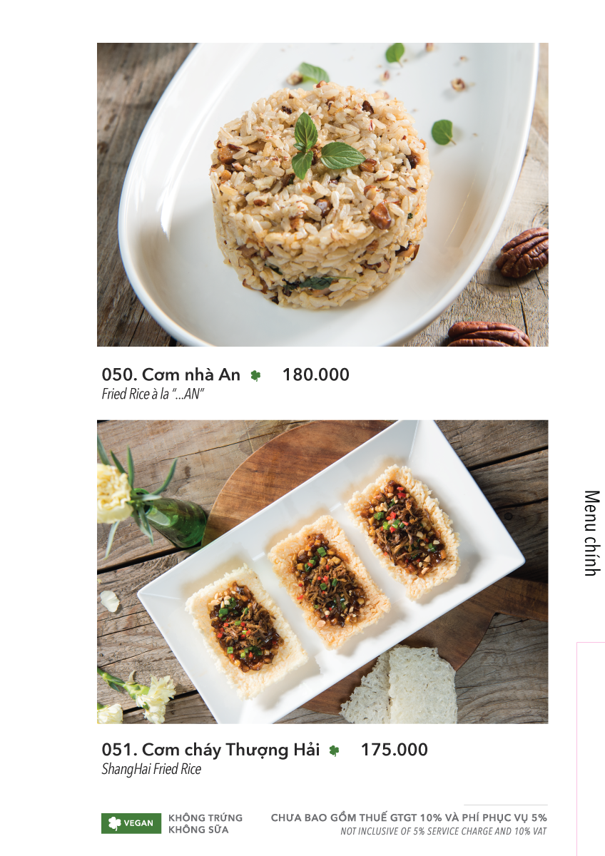  MENU TRƯA + TỐI 