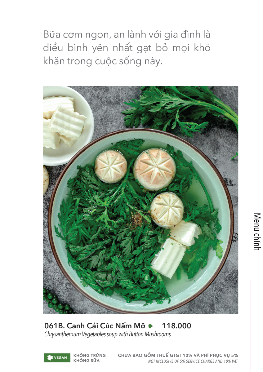  MENU TRƯA + TỐI 