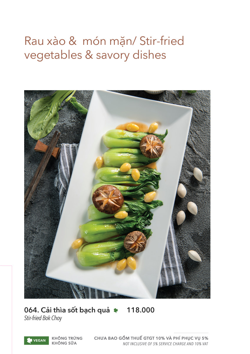  MENU TRƯA + TỐI 