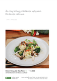  MENU TRƯA + TỐI 