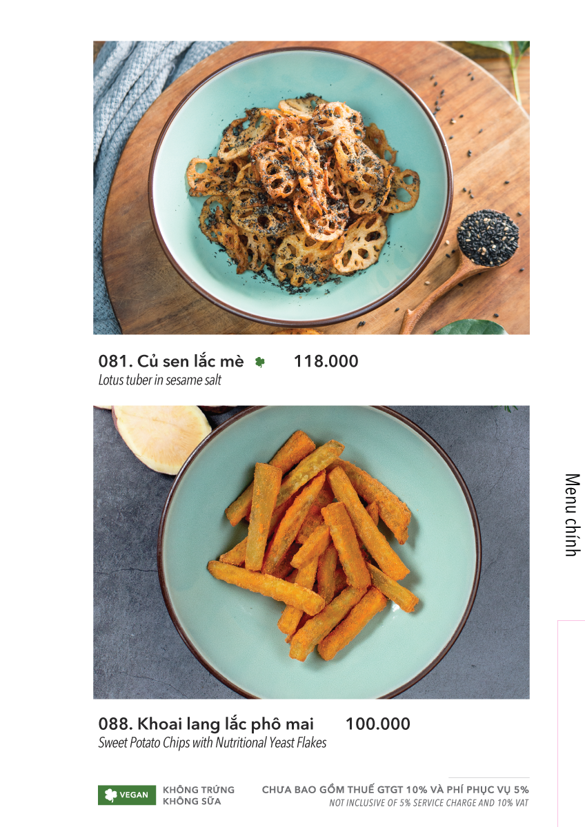  MENU TRƯA + TỐI 