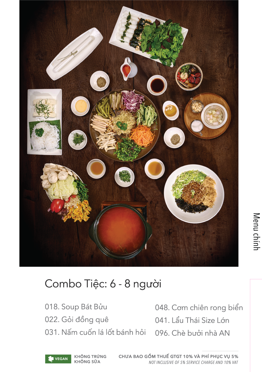  MENU TRƯA + TỐI 