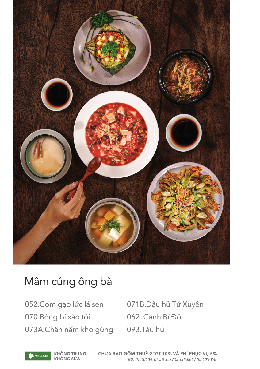  MENU TRƯA + TỐI 