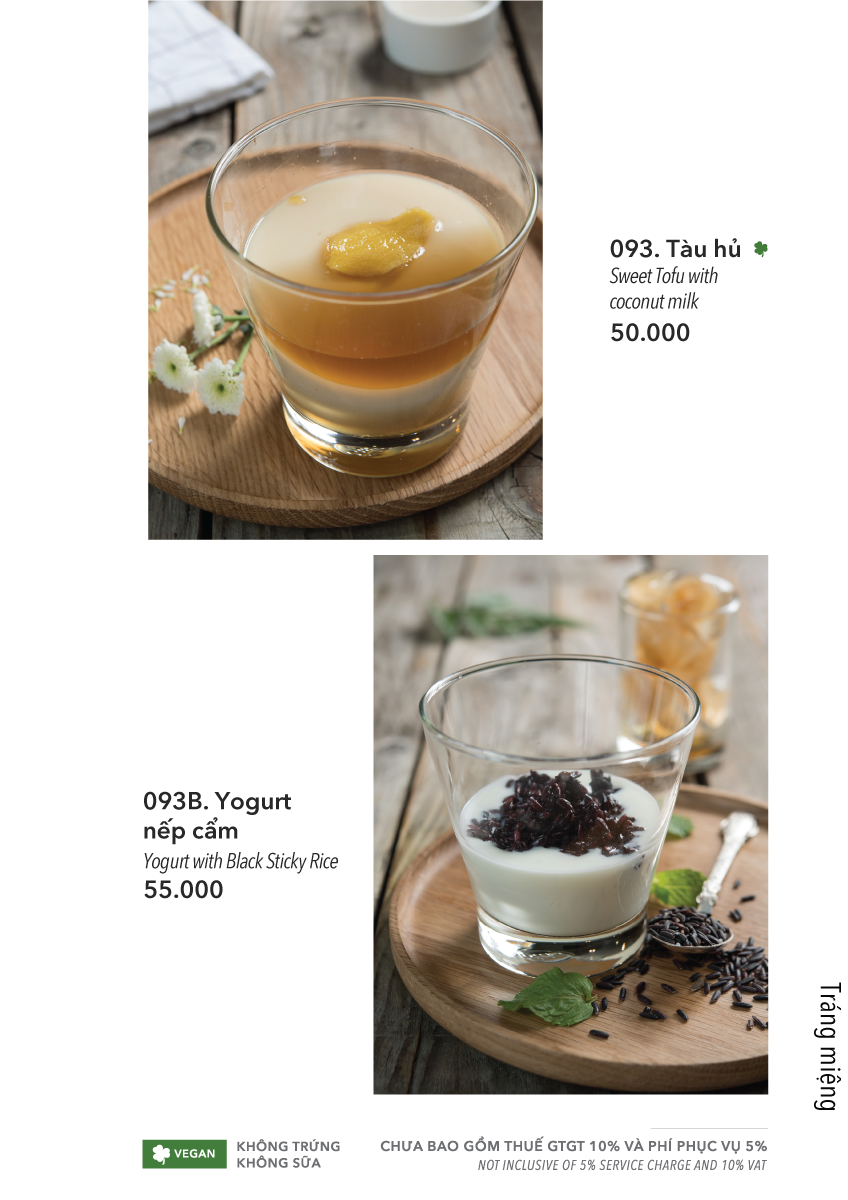  MENU TRƯA + TỐI 