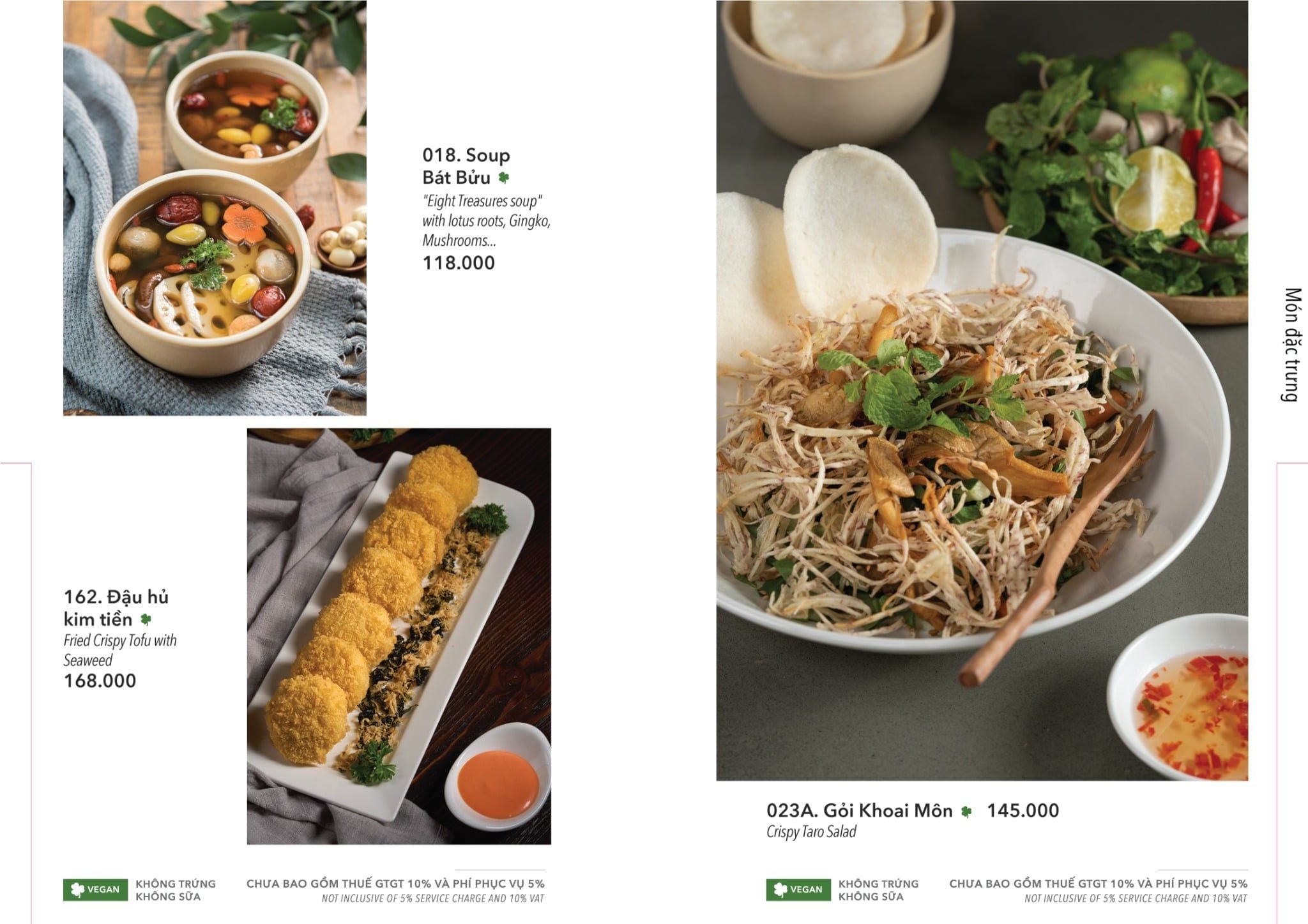  MENU TRƯA + TỐI 