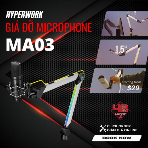 Giá đỡ Microphone HyperWork MA03