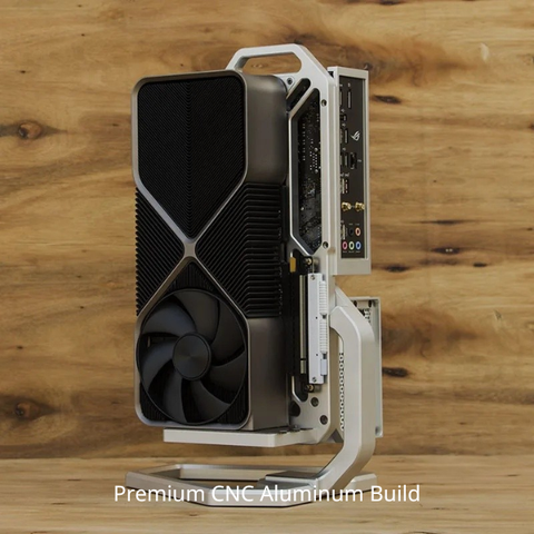 Open ITX Rack Case Mechanical SFX Portable Vertical Desktop Game Mini High-end Aluminum Alloy Computer Case Accessories