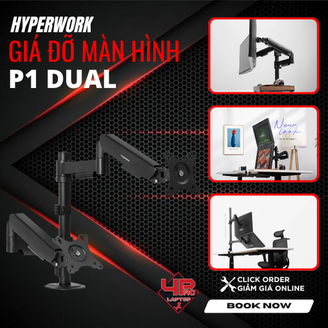Giá đỡ mà hình Hyperwork P1 Dual