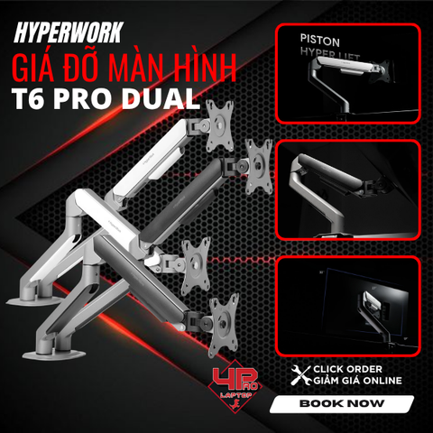 Giá đỡ màn hình Hyperwork T6 Pro Duo