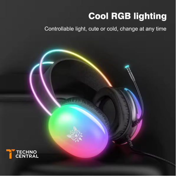 ONIKUMA X25 - TAI NGHE GAMING CHỤP TAI SIÊU ÊM LED RGB MIC CHỐNG ỒN CÓ DÂY 3.5MM - USB + 3.5MM