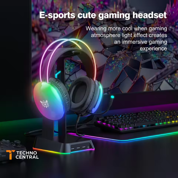 ONIKUMA X25 - TAI NGHE GAMING CHỤP TAI SIÊU ÊM LED RGB MIC CHỐNG ỒN CÓ DÂY 3.5MM - USB + 3.5MM