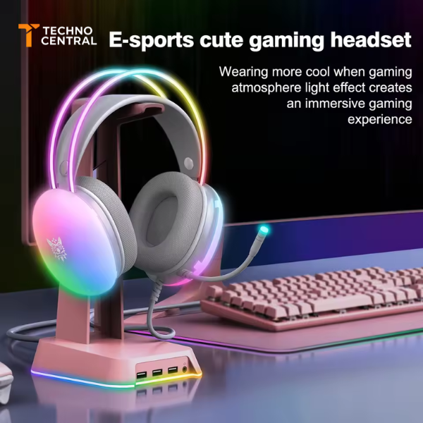 ONIKUMA X25 - TAI NGHE GAMING CHỤP TAI SIÊU ÊM LED RGB MIC CHỐNG ỒN CÓ DÂY 3.5MM - USB + 3.5MM