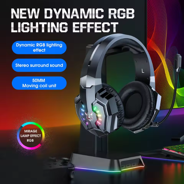 ONIKUMA B15 - TAI NGHE GAMING 3 CHẾ ĐỘ MIC CHỐNG ỒN ÂM THANH HI-FI CÓ LED - CÓ DÂY