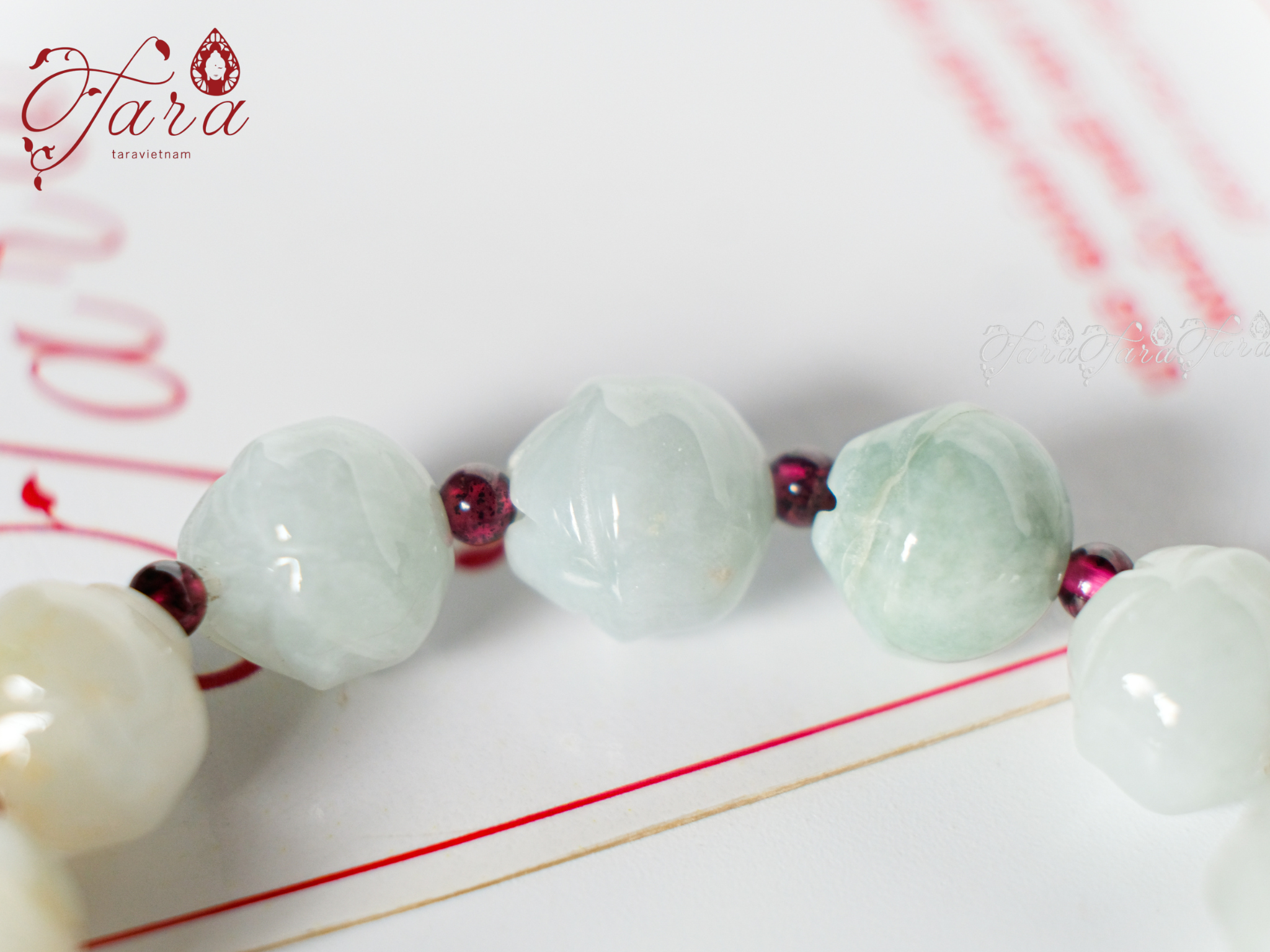  Vòng Bạch Ngọc và Cẩm Thạch Búp Sen 