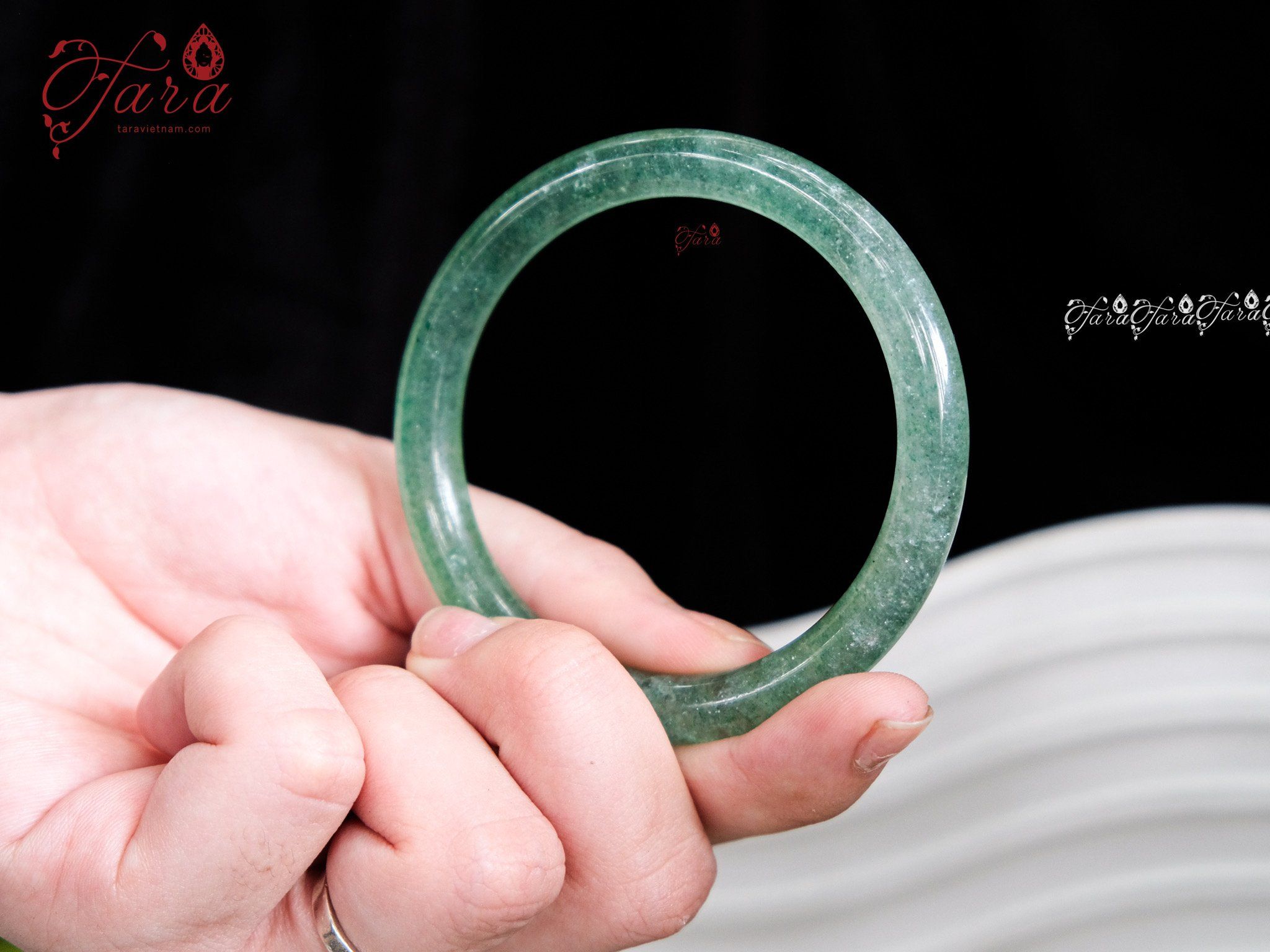  Vòng Bản Thạch Anh Dâu Xanh 