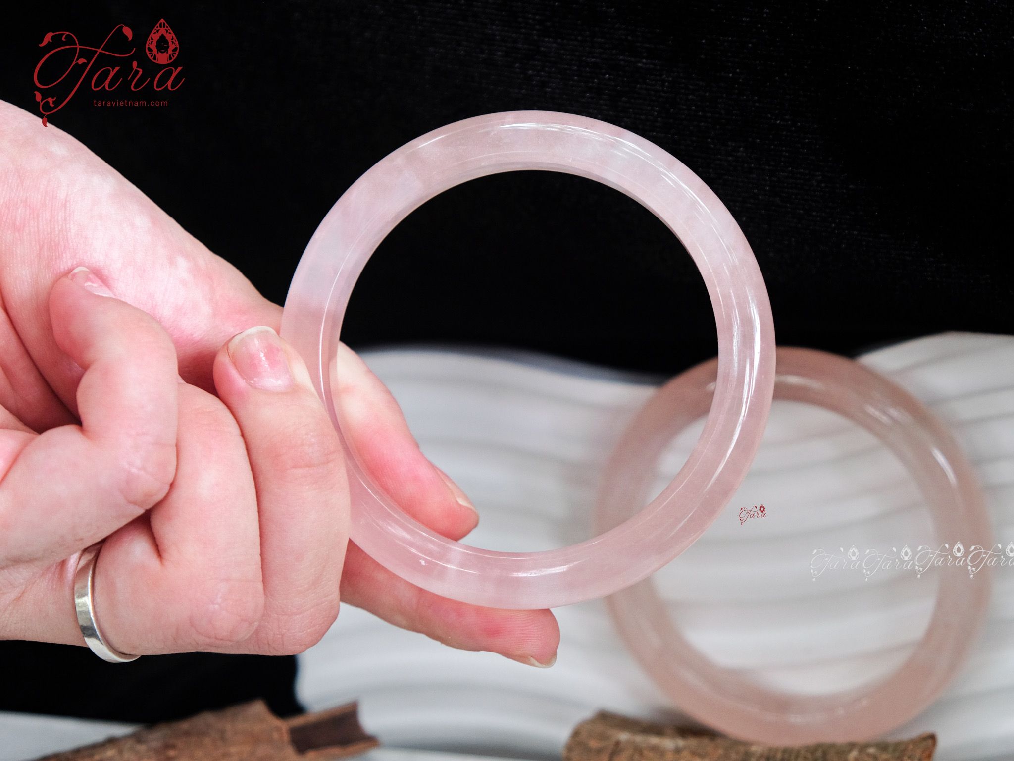  Vòng Bản Thạch Anh Hồng 