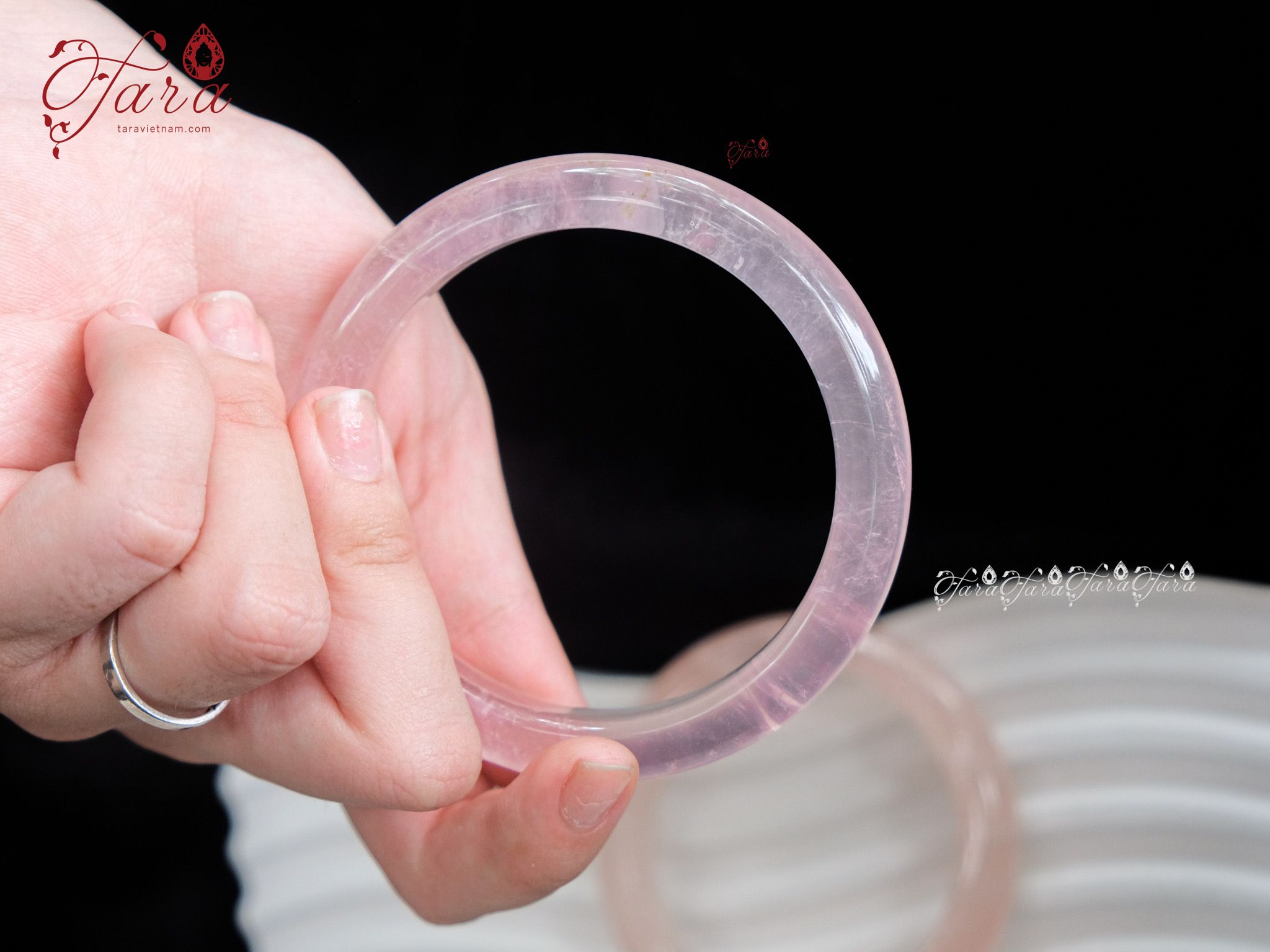  Vòng Bản Thạch Anh Hồng 