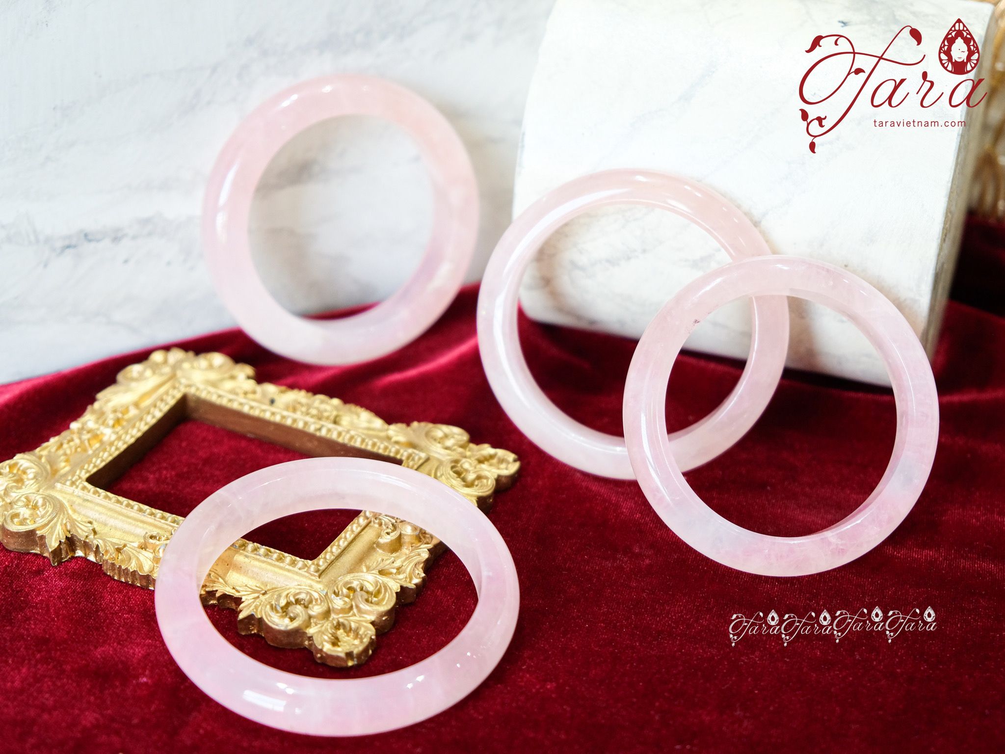  Vòng Bản Thạch Anh Hồng 