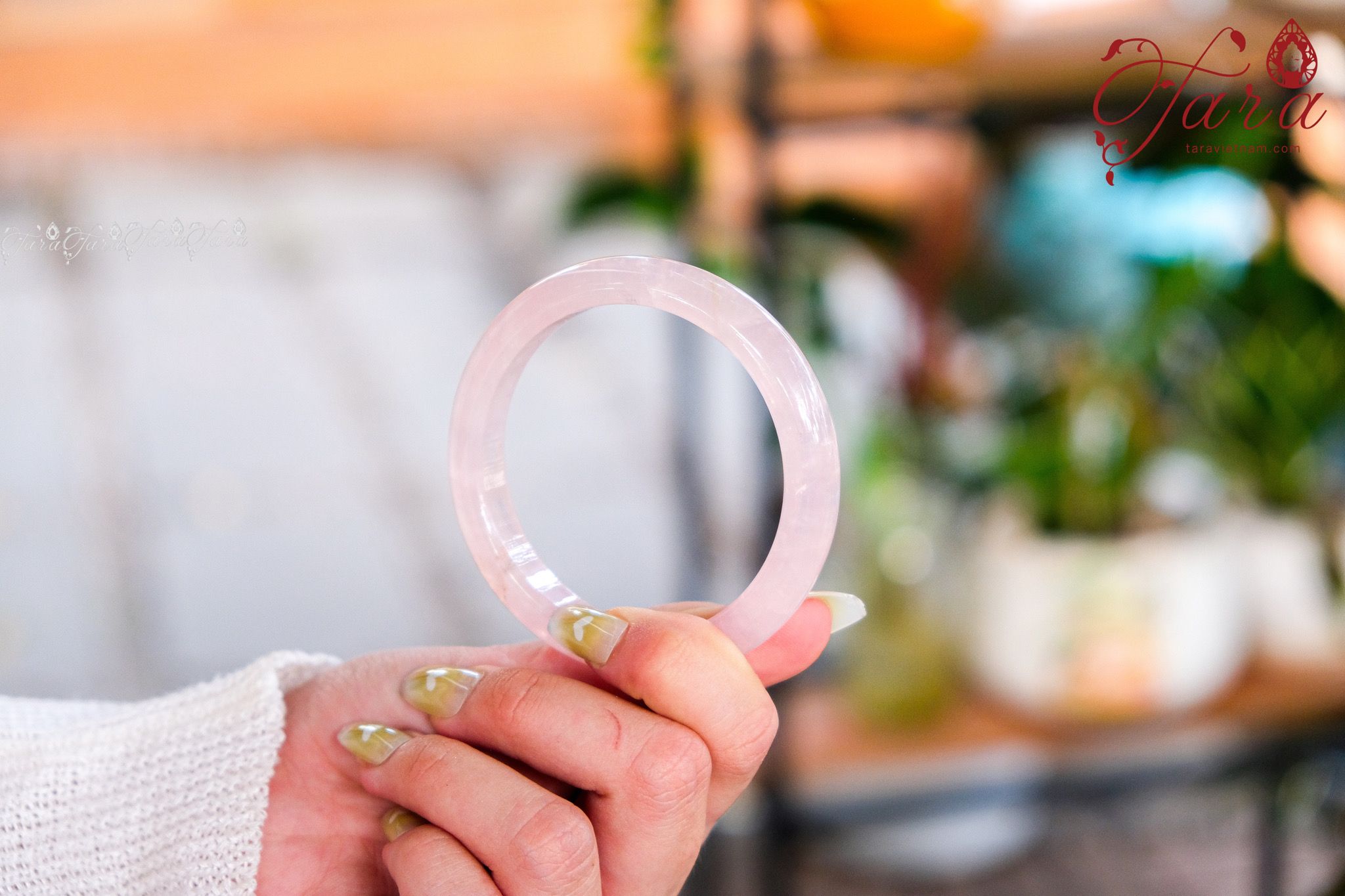  Vòng Bản Thạch Anh Hồng 