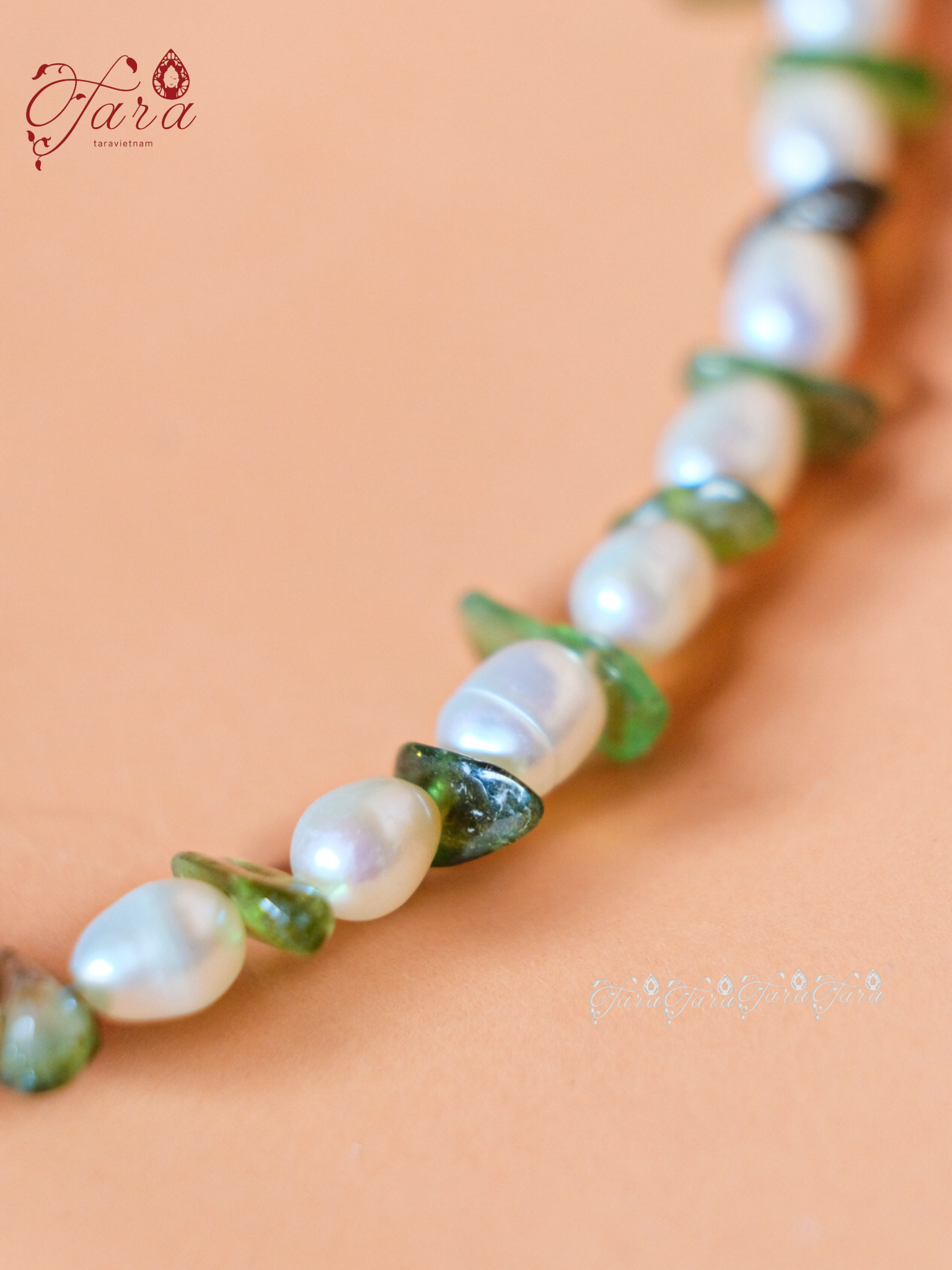  Bộ Ngọc Trai và Tourmaline Xanh 