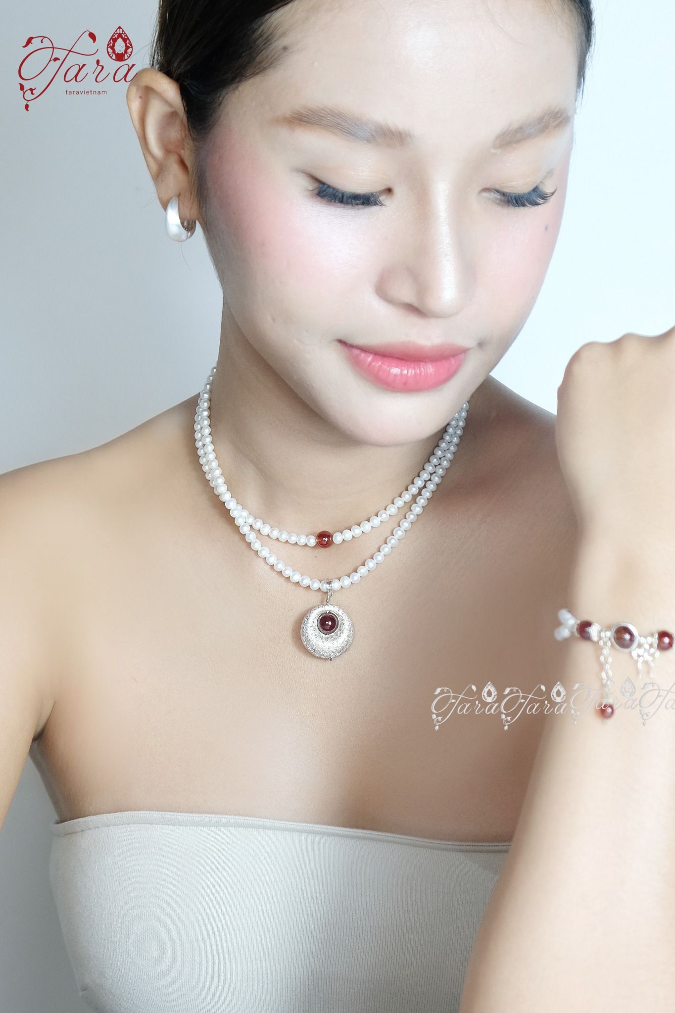  Bộ Ngọc Trai và Garnet 