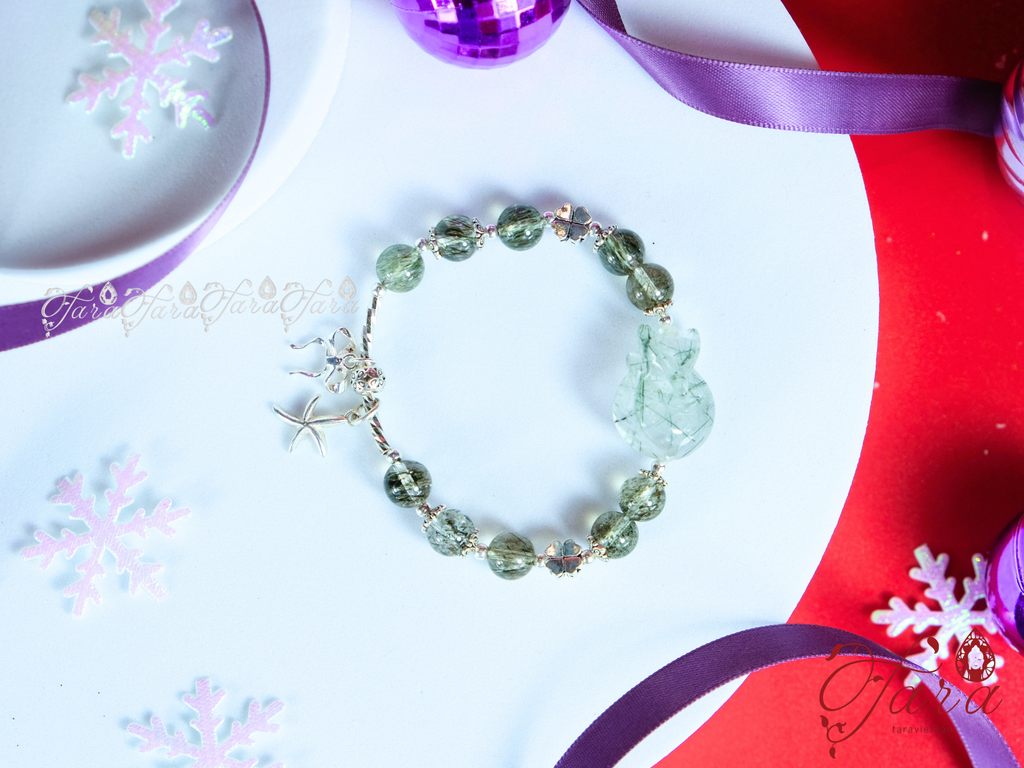  Vòng Hồ Ly Thạch Anh Tóc Xanh 