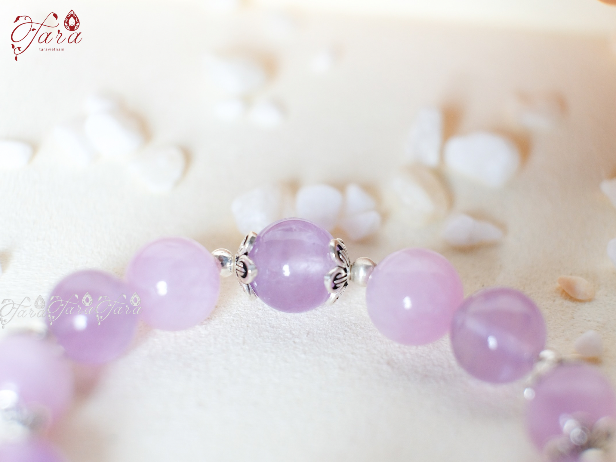  Vòng Kunzite và Thạch Anh Tím 