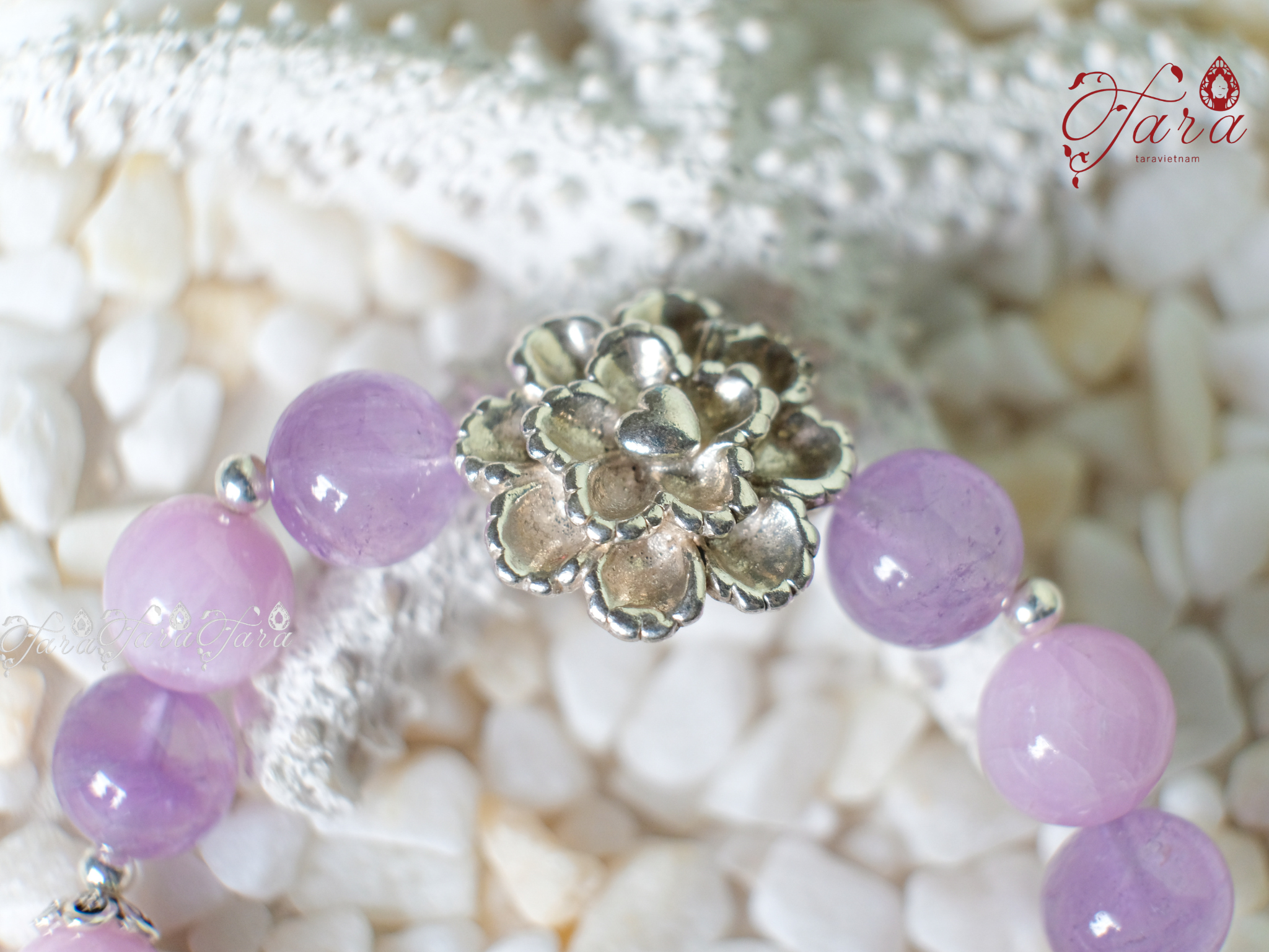  Vòng Kunzite và Thạch Anh Tím 