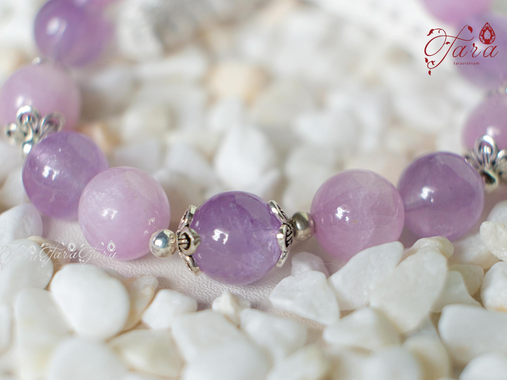  Vòng Kunzite và Thạch Anh Tím 