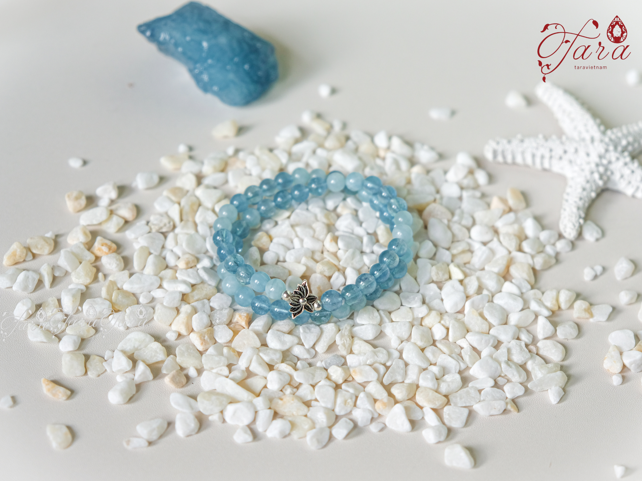  Vòng Aquamarine Quấn Dây 