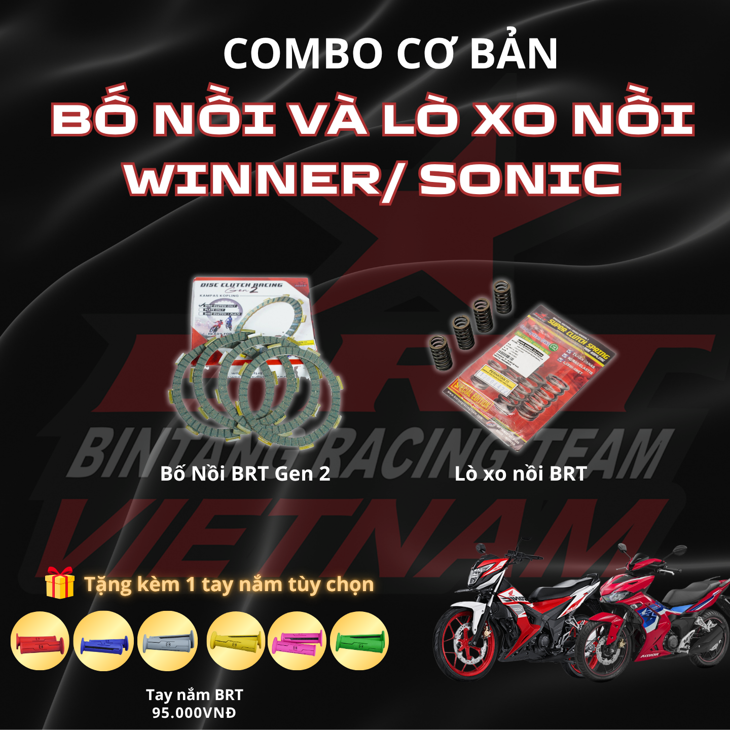  COMBO Bố Nồi và Lò Xo Nồi Dành Cho Winner V1/ Winner X/ Sonic Kèm Phần Quà Hấp Dẫn 
