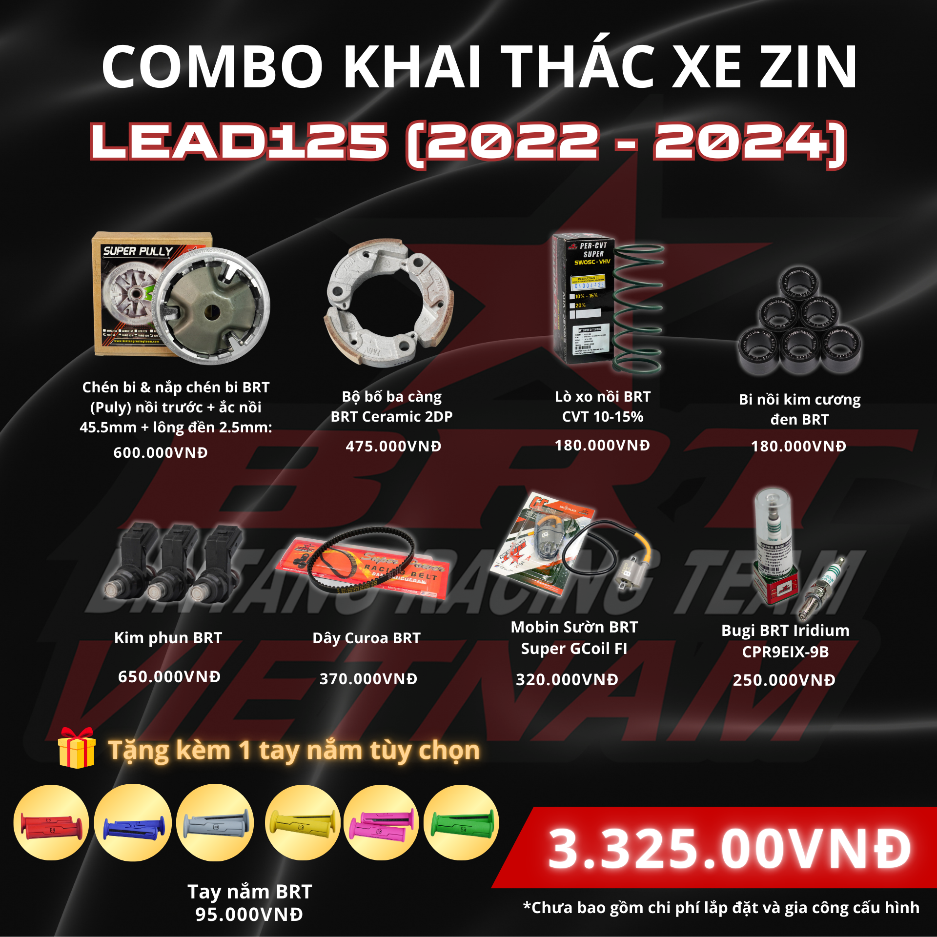  Combo BRT Khai Thác Xe Zin Lead125 (2022-2024) 