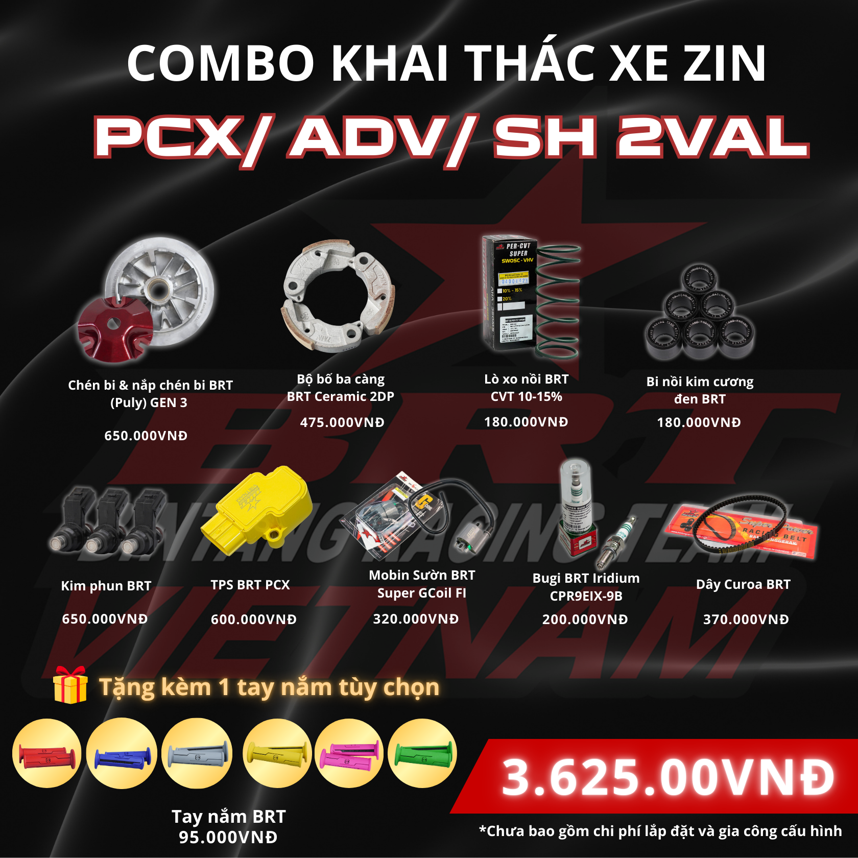  COMBO Khai Thác Zin Dành Cho PCX150/ ADV 150/ SH 2val. 