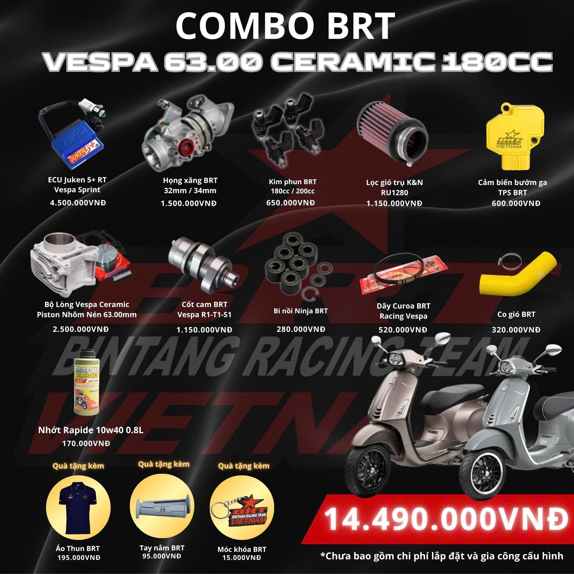  COMBO BRT 63.00 VESPA IGET SPRINT PRIMAVERA (CERAMIC) 