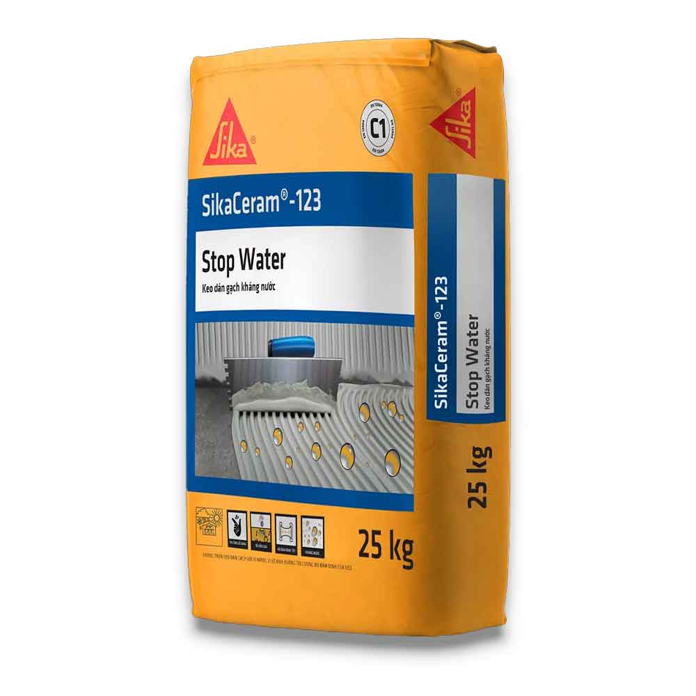 Keo dán gạch kháng nước SikaCeram-123 Stop Water