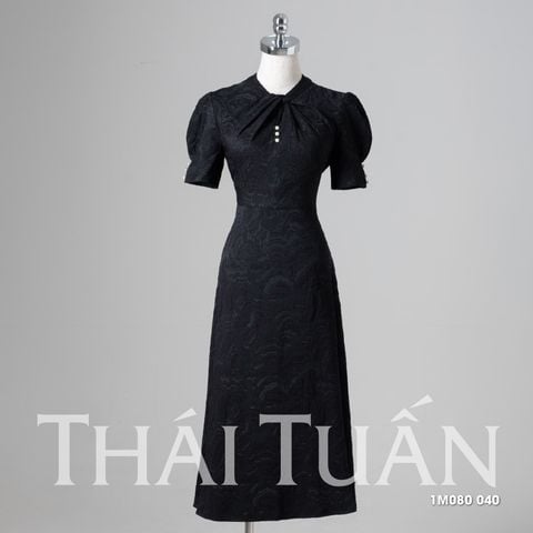  Đầm Nữ Thái Tuấn Gấm Ngọc Tuyết Dáng Chữ A 1M080040 