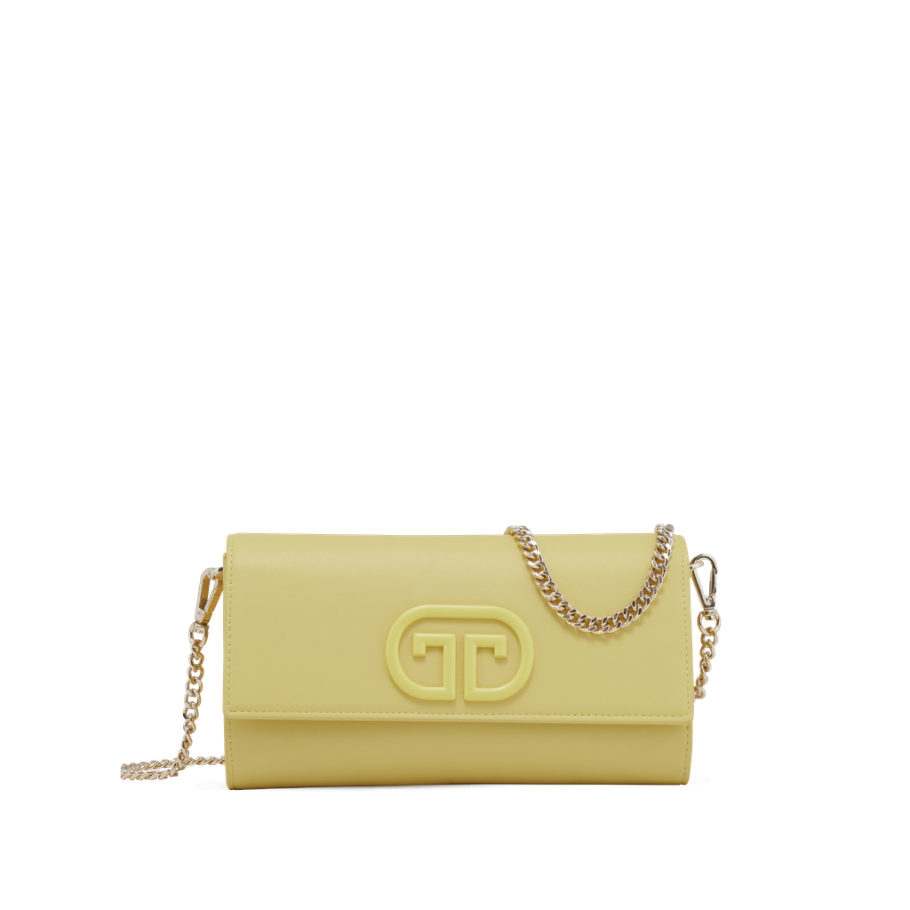  Clutch Nữ Thái Tuấn Thời Trang Màu Vàng Khóa Bấm 