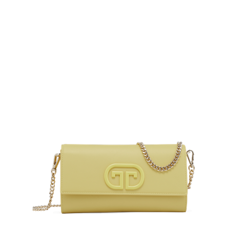  Clutch Nữ Thái Tuấn Thời Trang Màu Vàng Khóa Bấm 