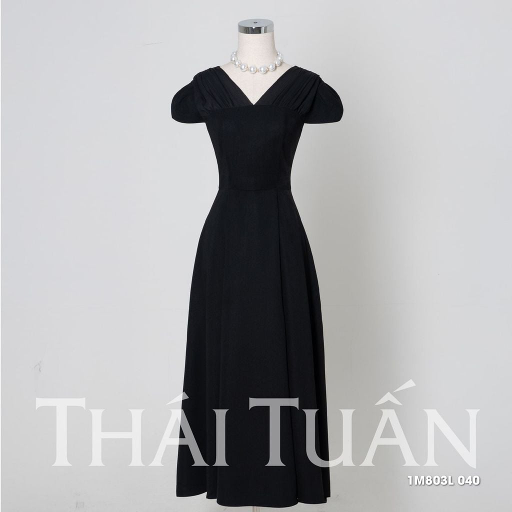  Đầm Nữ Thái Tuấn Dáng Dài Xếp Vai 1M083L040 