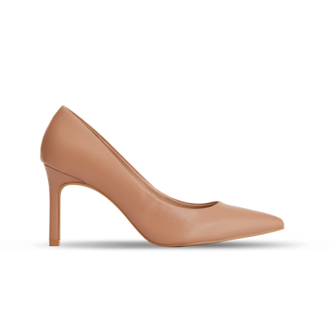  Giày Cao Gót Nữ THÁI TUẤN Bít Mũi Nhọn Màu Nâu 