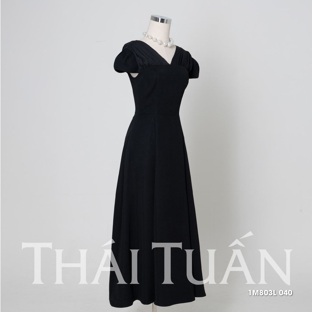  Đầm Nữ Thái Tuấn Dáng Dài Xếp Vai 1M083L040 