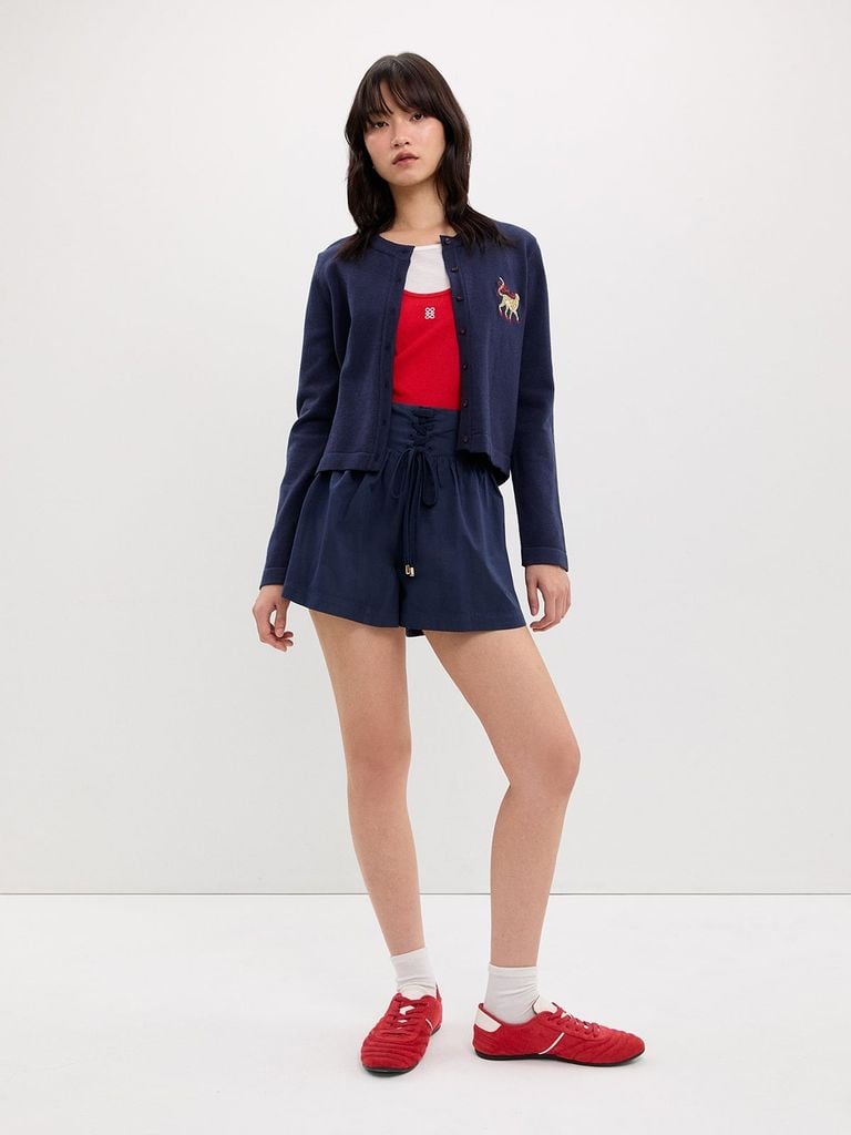  Quần Short Đan Dây 