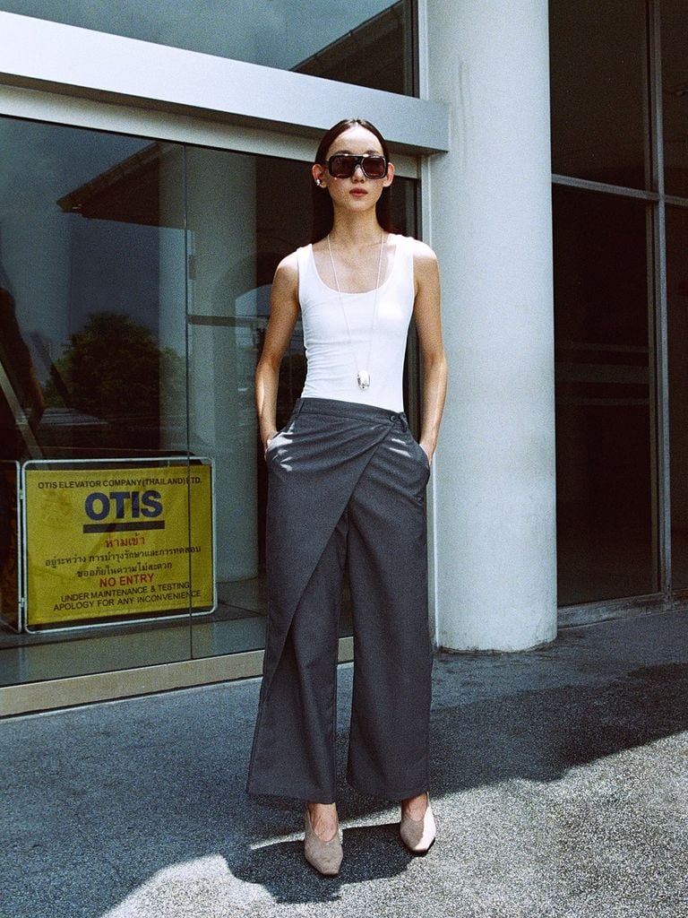  Quần Dài Tà Chéo 